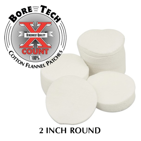 Bore Tech - Cotton Patches 2" Round 1000/Bag