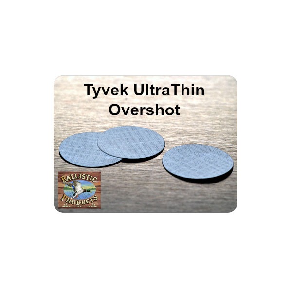 Ballistic Products - Over Shot Card - Tyvek Card 12 gauge .005"/.63"dia. 500/Bag