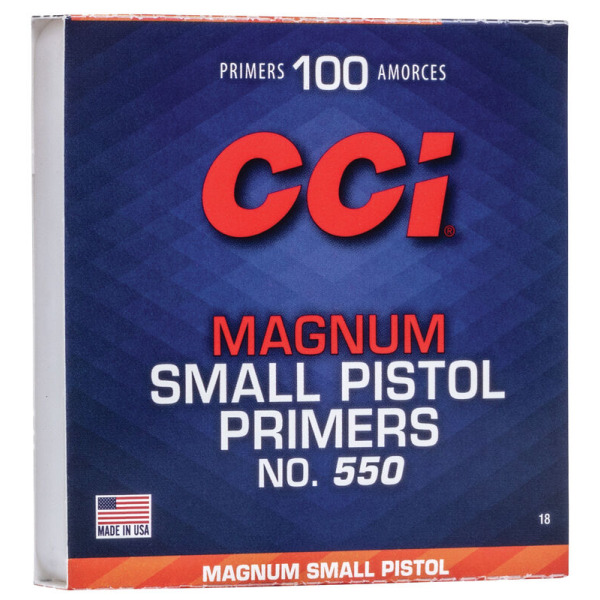 CCI - Primer - 550 - Small Pistol Magnum 100/Box