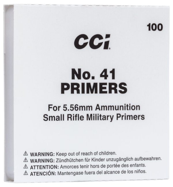 CCI - Primer - M41 - 5.56mm NATO-Spec 100/Box