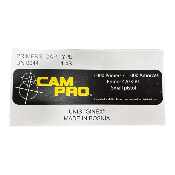 Campro - Primer - Unis Ginex Small Pistol 1000/Box