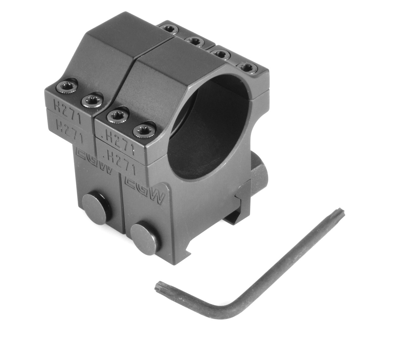 EGW - EGW HD 30 MM Tactical Aluminum Rings 1.275"