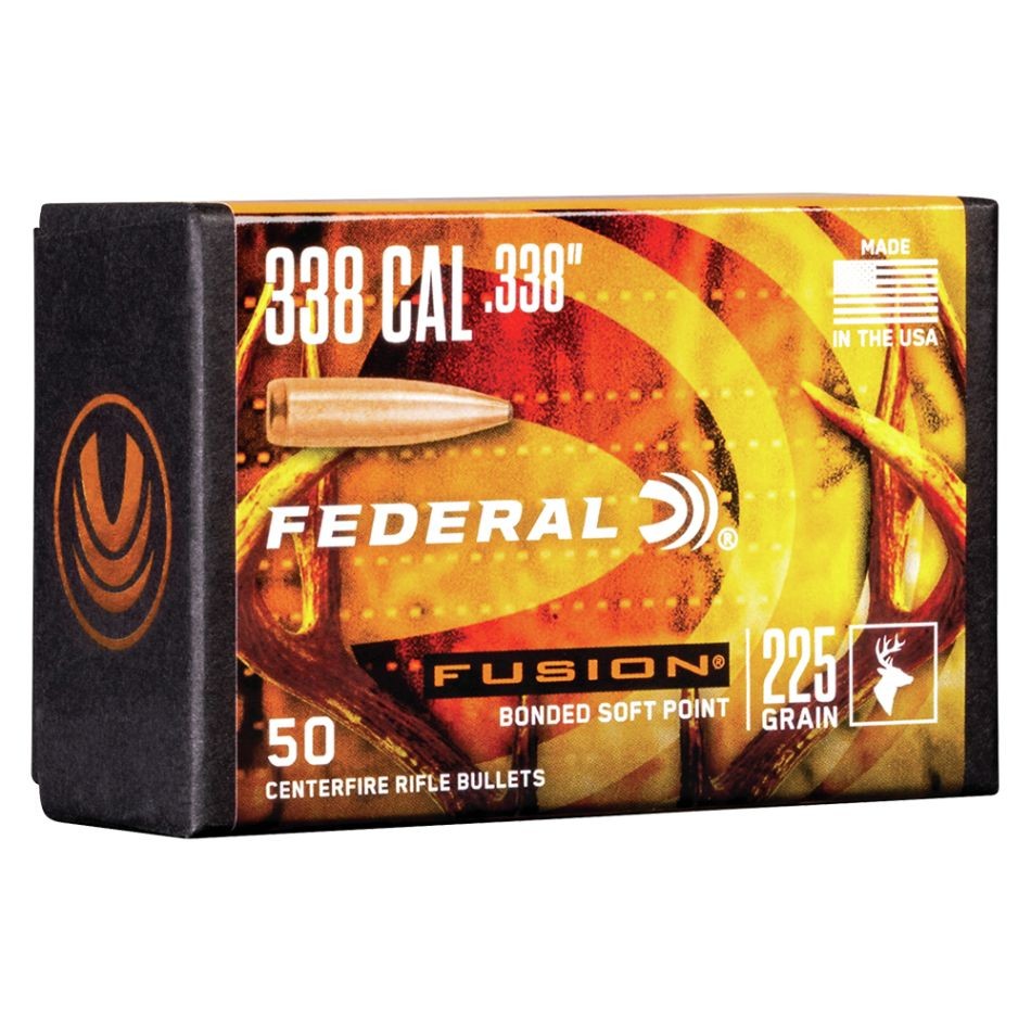 Federal - Bullet - 338 Cal. (.338) 225 gr. Fusion 50/Box