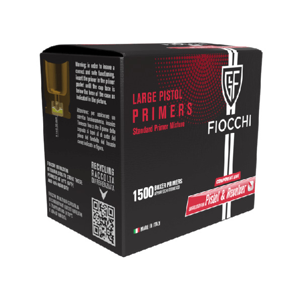 Fiocchi - Primer - Large Pistol 1,500/Box