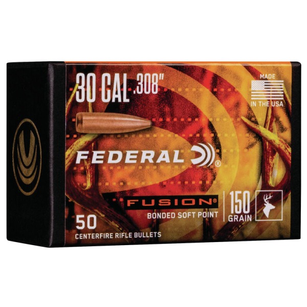 Federal - Bullet - 30 Cal. (.308) 150 gr. Fusion BoaTail 50/Box
