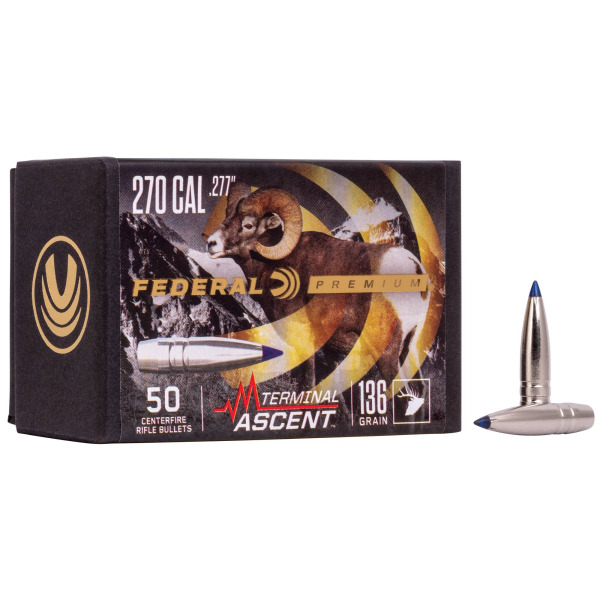 Federal - Bullet - 270 Cal. (.277) 136 gr. Terminal Ascent 50/Box