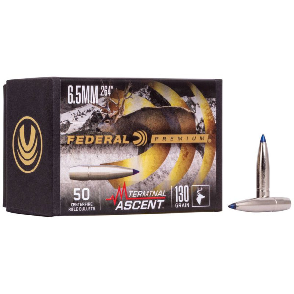 Federal - Bullet - 6.5 mm (.264) 130 gr. Vertical Ascent 100/Box