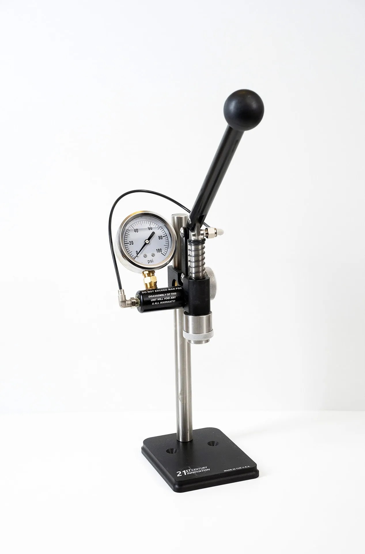 21st Century - Tool - Hydro Bullet Seating Press 100 lb. Gauge with Standard 4"x5" Base