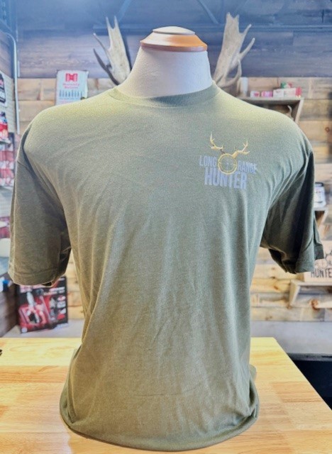 Long Range Hunter - T-Shirt - Green - LOGO (Large)
