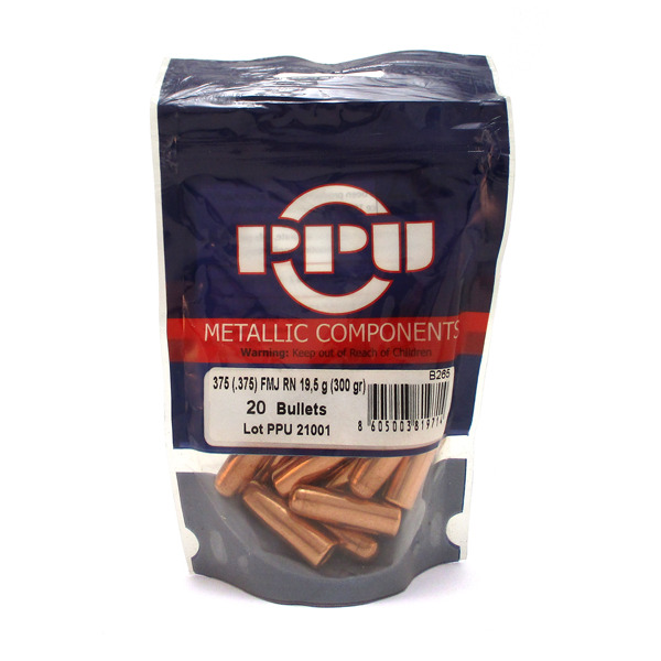 PRVI Partizan - Bullet - 375 cal. (.375) 300 gr. FMJRN - 20/Bag