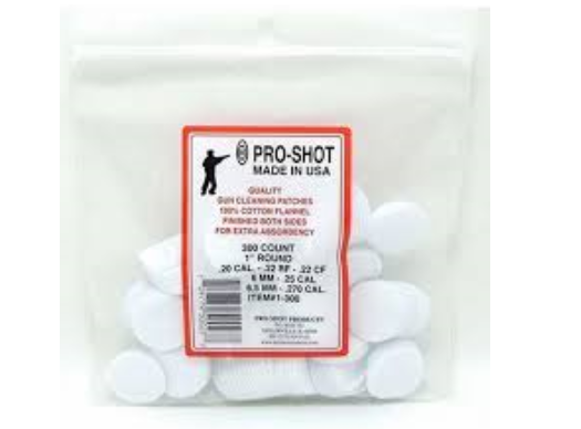 Pro-Shot - Patches - 22-270 Cal 1" Round 300/Package