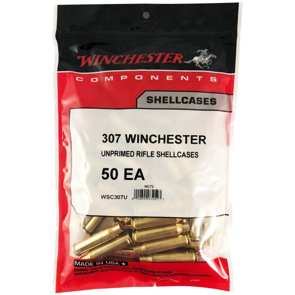Winchester - Brass - 307 Winchester Unprimed - 50/Bag